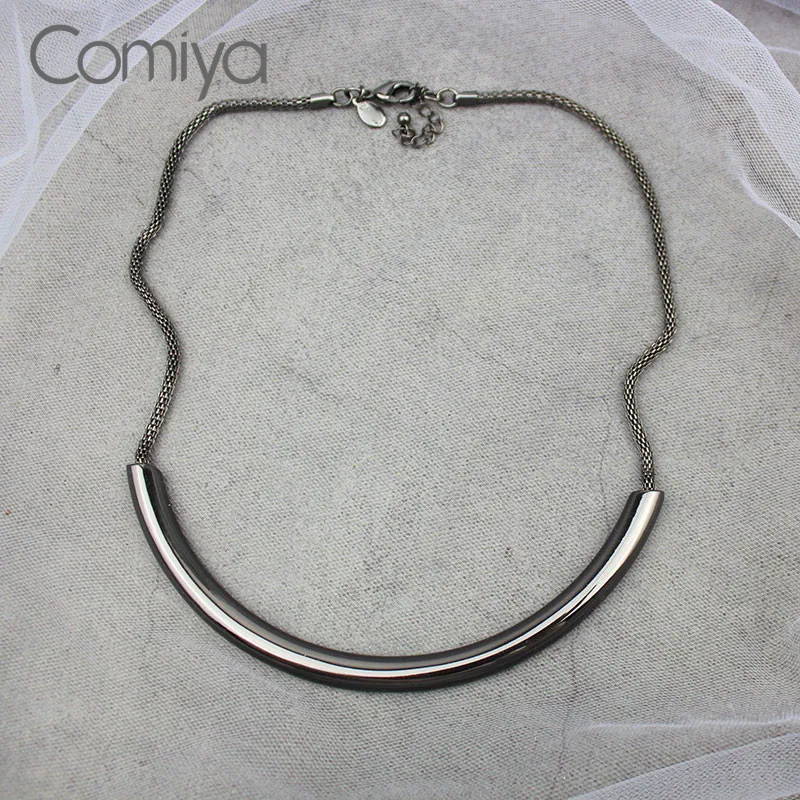 Comiya, золото, серебро, цвет, цинковый сплав, звенья цепи, чокер макси, ожерелье, кулон, ожерелье, ожерелье s для женщин, колье