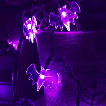 

Halloween horrible Bat Style Light 4.5M 30LED Battery Powered Led Bat String Lights for Halloween Party Yard Decorations