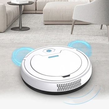 

1800PA 3-in-1 Rechargeable Mini Smart Robot Vacuum Cleaner Auto Cleaning Microfiber Mop Floor Sweeper Household Cleaning Tool
