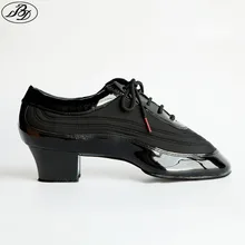 Новинка BD Dance 466, Мужская обувь для латинских танцев, раздельная подошва, обувь для спортивных танцев, бальных танцев, Лакированная обувь для соревнований и практики