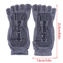 4 цвета 1 пара/лот мужские хлопковые нескользящие носки для йоги с захватами дышащие Противоскользящий пол носки для Гимнастика-Пилатес фитнес Барре