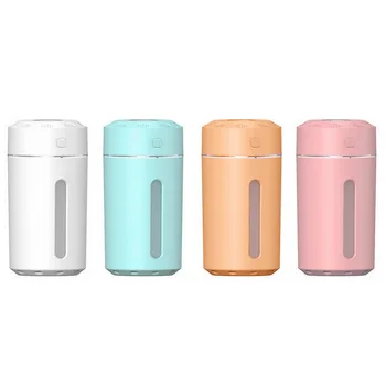 

Portable 200ml Humidifier Mini Ultrasonic Air Humidifier Romantic Soft Light Essential Oil Diffuser Car Purifier Cool Mist Maker