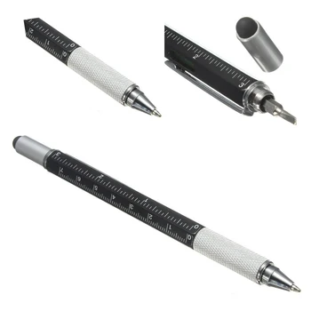 

Capacitive Pen Screwdriver Ruler Spirit Leve Stylus pen l Ballpoint Pen JETTING New 1pcs multifunction 6 in 1 Touch Screen