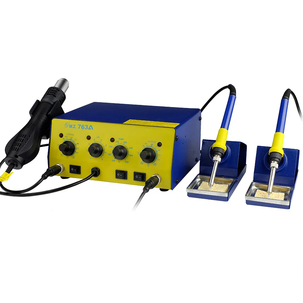 

High power 800W YAOGONG 763A Hot Air Gun Desoldering Station Adjustable Constant Temperature Desoldering Station Multifunction