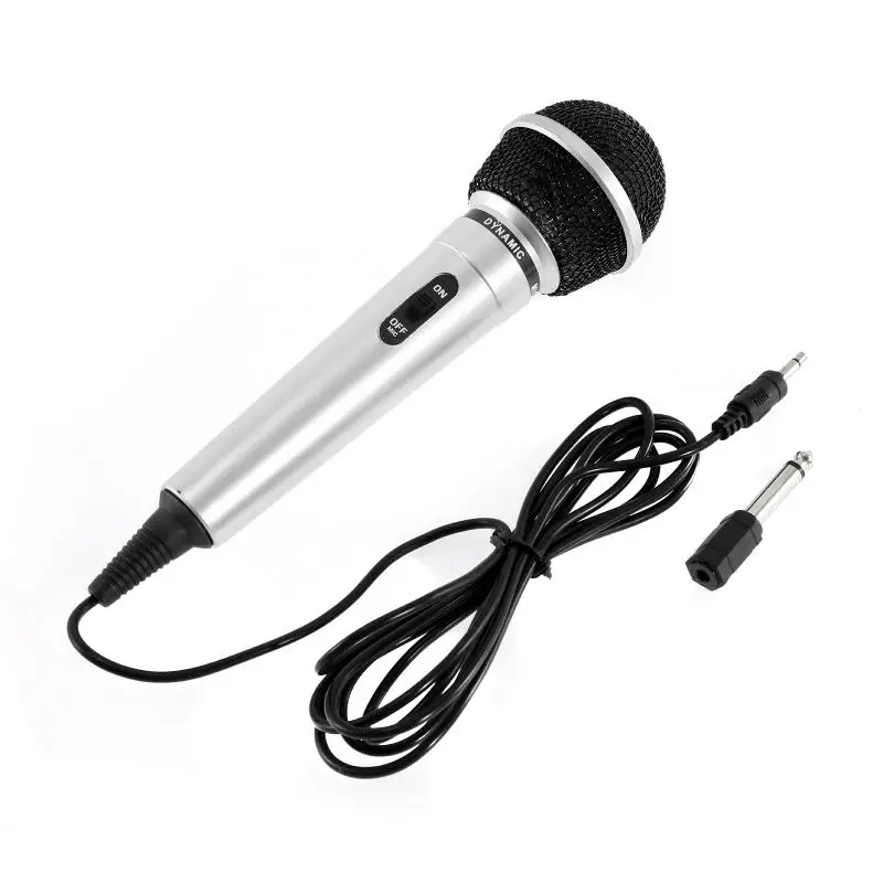 microphone for computer Universal 3.5mm Wired Microphone Protable Performance Public Transmitter KTV Karaoke Recording Handheld Megaphone Black Silver headphones with mic Microphones