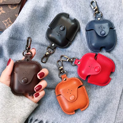 Мягкий чехол для Apple Airpods 2 аксессуары IPhone AirPods ключ роскошная кожаная сумка