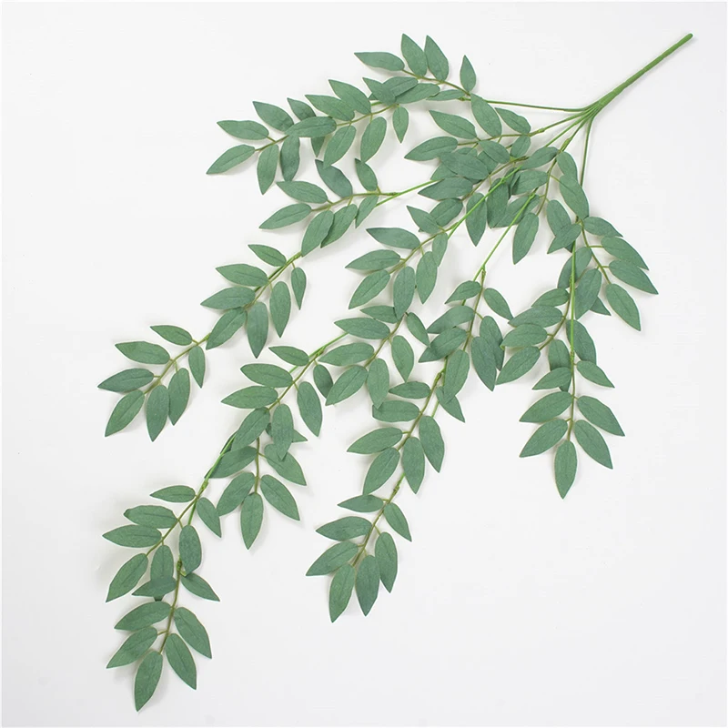 Artificial Leaves Plastic Plant Vine Wall Hanging Garden Living Room Club Bar Decorated Fake Leaves Green Plant