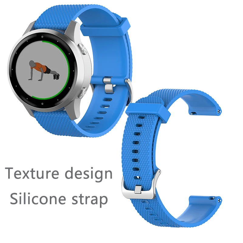 Текстурный ремешок для Garmin Vivoactive 4S, аксессуары для умных часов ...