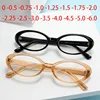 Small Frame Blue Light Blocking Oval Myopia Lens Prescription Eyeglasses Women Men TR90 Optical Spectacles 0 -0.5 -0.75 To -6.0 1