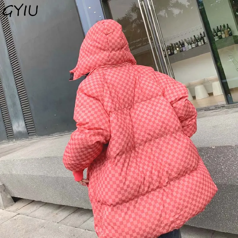 Зимняя хлопковая парка Harajuku Bf, съемная свободная стеганая длинная куртка с капюшоном, женская уличная одежда, модное пальто 6XL