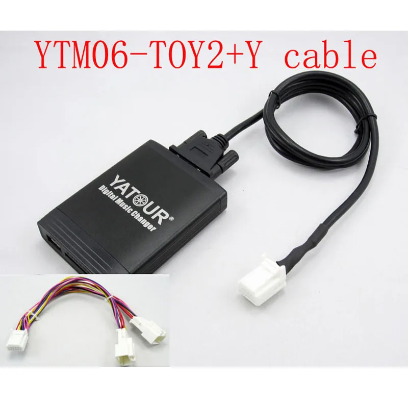Yatour for Toyota Lexus Scion 2003-2013 With Y cable Car stereo USB SD MP3 Bluetooth Adapter 6+6 pin Avensis Corolla ES IS GS LX