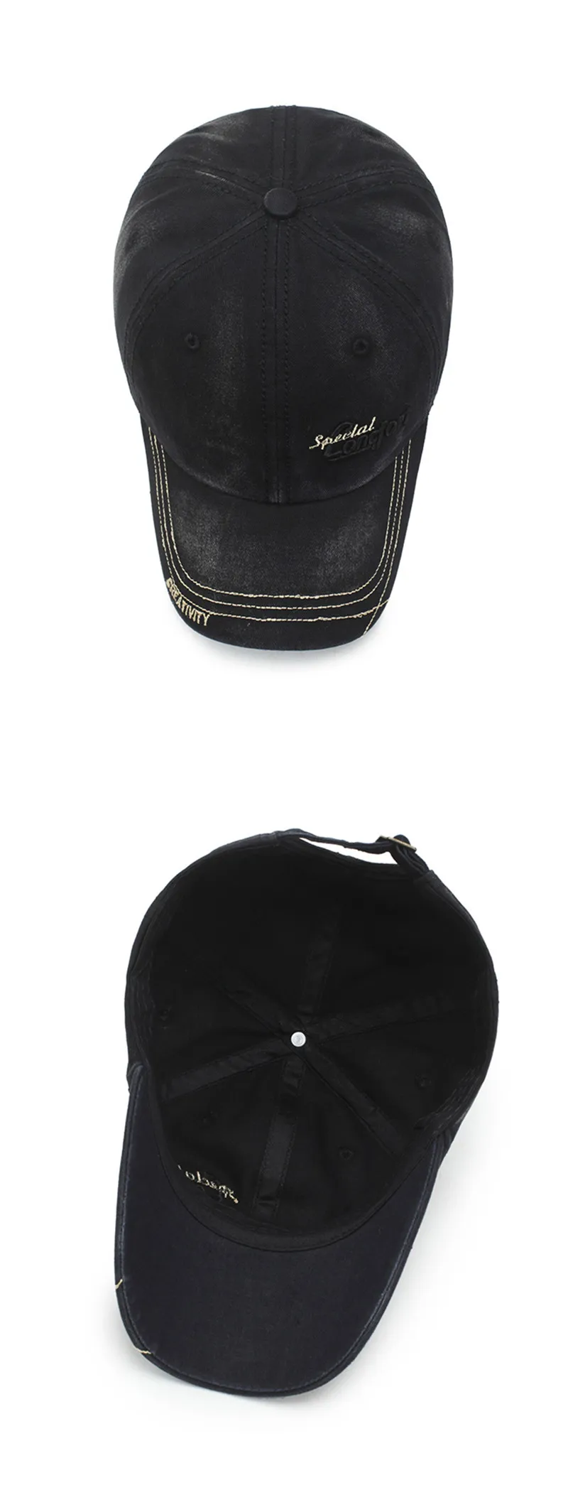 SILOQIN осень тренд Мужская джинсовая Бейсболка Snapback Мода Письмо Вышивка Досуг Регулируемый головной убор размер Спортивная Кепка s для мужчин