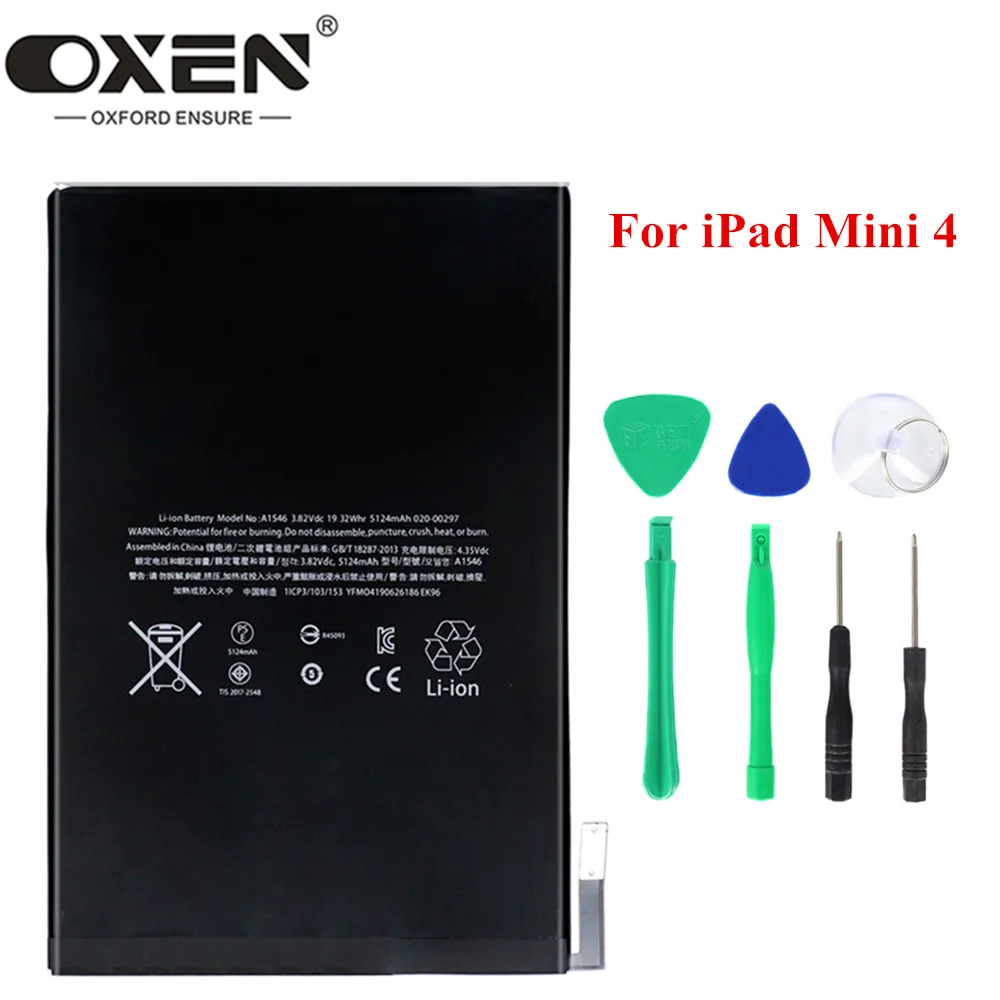 Аккумулятор OXEN A1546 5124 мА · ч для iPad mini 4 Mini4 A1538 A1550 | Компьютеры и офис