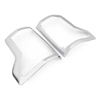 

Areyourshop Chrome Rear Truck Tail Light Lamp Cover Trim For Ford F-150 2015-2016 Bezel New Tail Light Lamp Cover Car Auto Parts