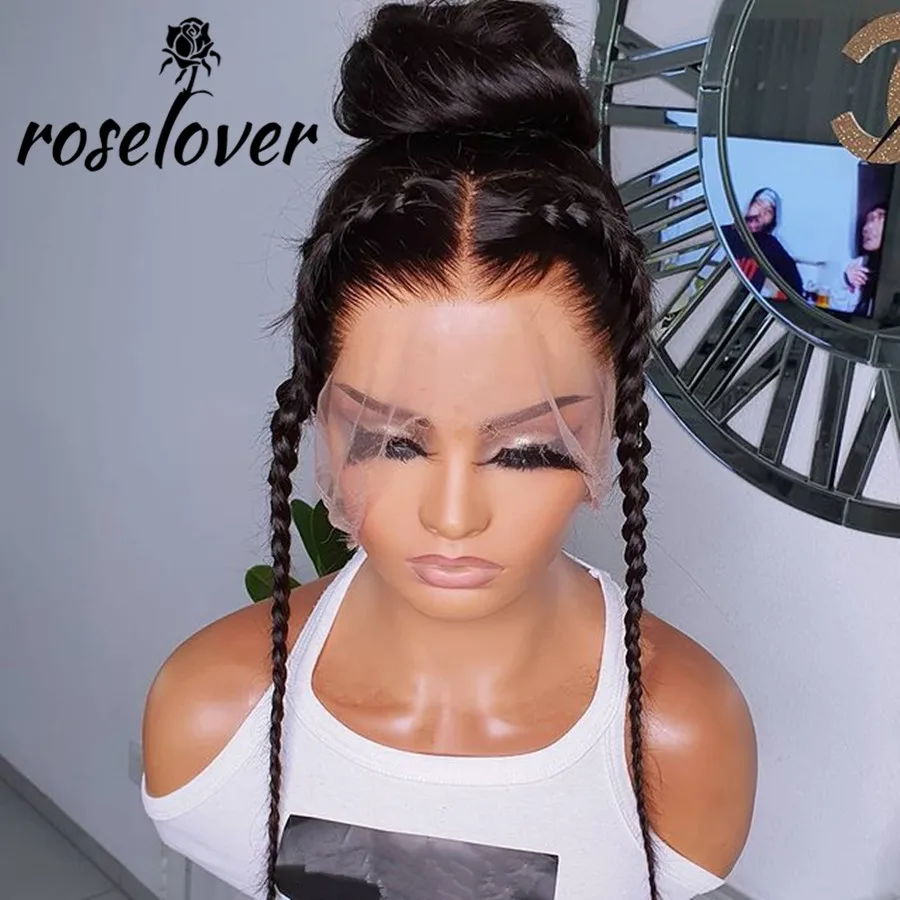 13*6 HD Lace Frontal Wigs Straight Hair Natural Color Transparent Lace PrePlucked Bleached Knots Brazilian Fake Scalp Cap Wigs