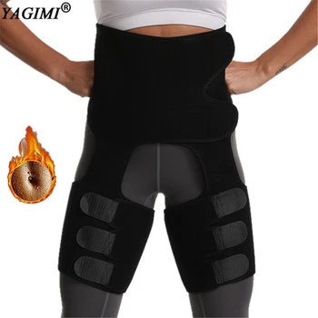 

YAGIMI Neoprene Leg Shapers Slim Thigh Trimmer Women Body Slimming Belt Waist Trainer Fat Burning Compress Belt Sweat Shapewear