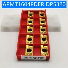 100 шт. APMT1604 DP5320 поворотные твердосплавные вставки инструмент токарная обработка