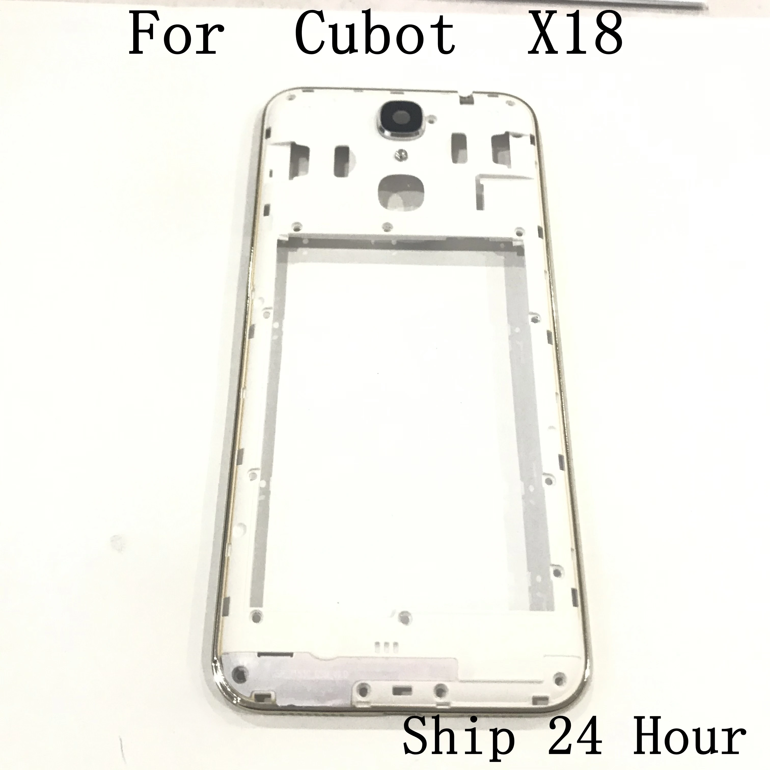 Cubot X18 используется средняя рамка оболочки чехол+ камера Стекло Объектив для Cubot X18 ремонт починка Часть Замена
