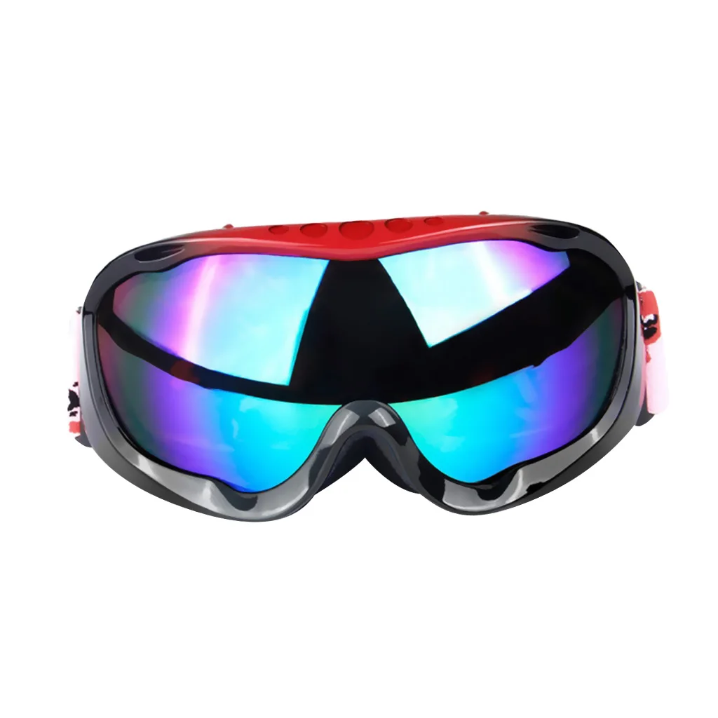 Red Black Frame Blu Снег лыжные очки противотуманные линзы сноуборд Снегоход Мотоцикл УФ-защита - Цвет: Red Black Frame Blu
