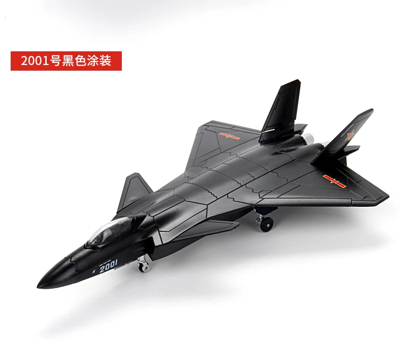 1: 100 J-20 модель самолета украшения истребитель J20 сплав модель военный готовой продукции скрытый военный парад