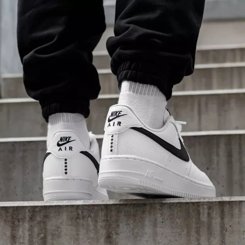 Оригинальные подлинные мужские кроссовки для скейтбординга от Nike Air Force 1 AF1, спортивные уличные кроссовки, удобный светильник, новинка, AA4083-103