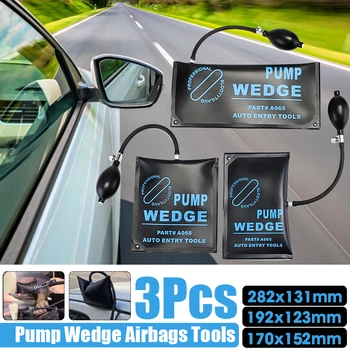 

3pcs Car Pump Air Wedge Alignment Inflatable Shim Pad Powerful Opener Tool