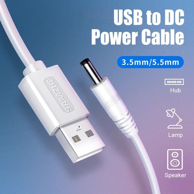 SAMZHE USB кабель постоянного тока 5 в 3 А для зарядки и передачи данных мм
