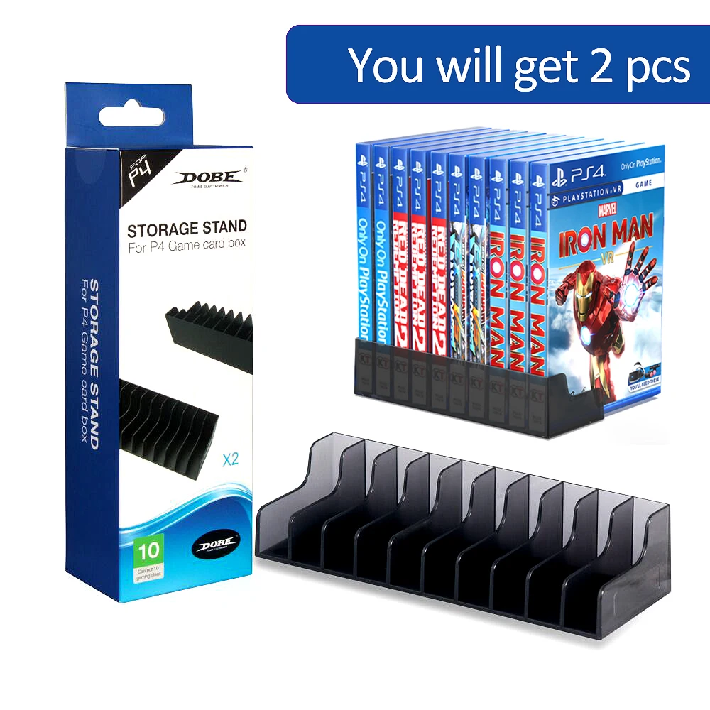 Playstation 4 Game Stand | Playstation 4 Cd Stand - 2pcs Ps4/slim/pro - Aliexpress