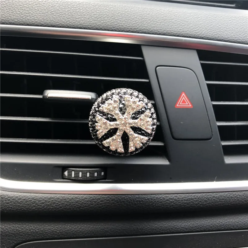 Алмазный Автомобиль Vent духи клип автомобильные освежители со стразами украшения освежитель воздуха в автомобиль клип - Название цвета: C