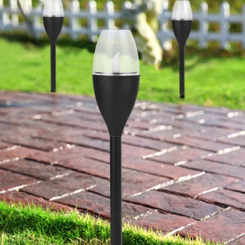 

2PCS LED Solar Lawn Lamp Outdoor Street Garden Path Landscape Waterproof Bollard Light Stick