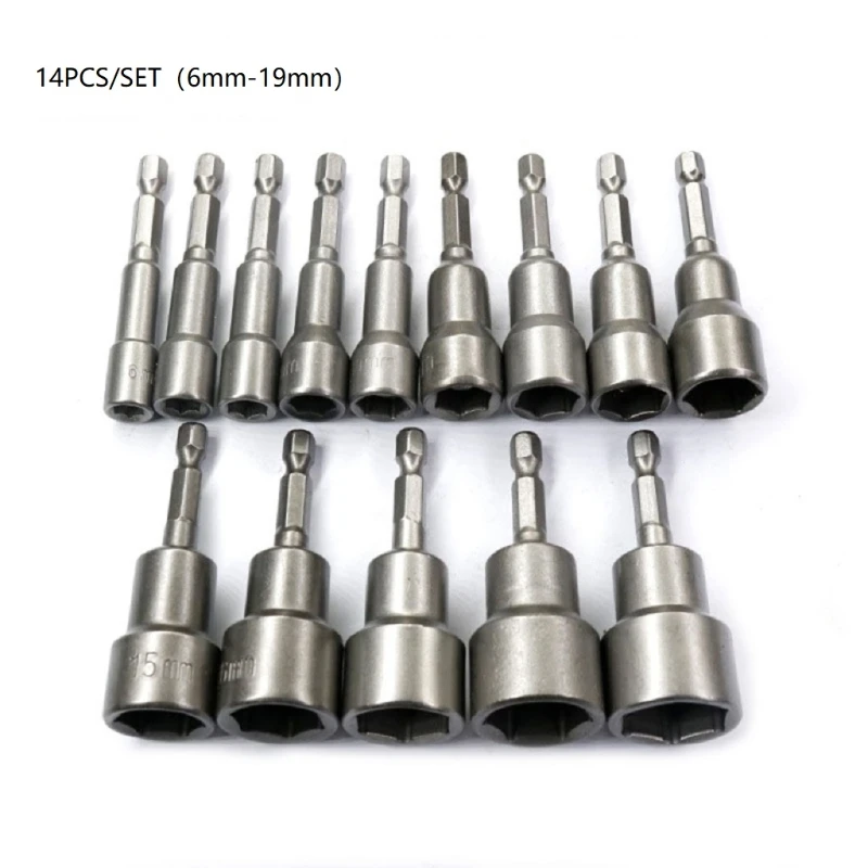 1Set Socket Adapter Impact Driver Socket Adapter Drill Extension 65mm