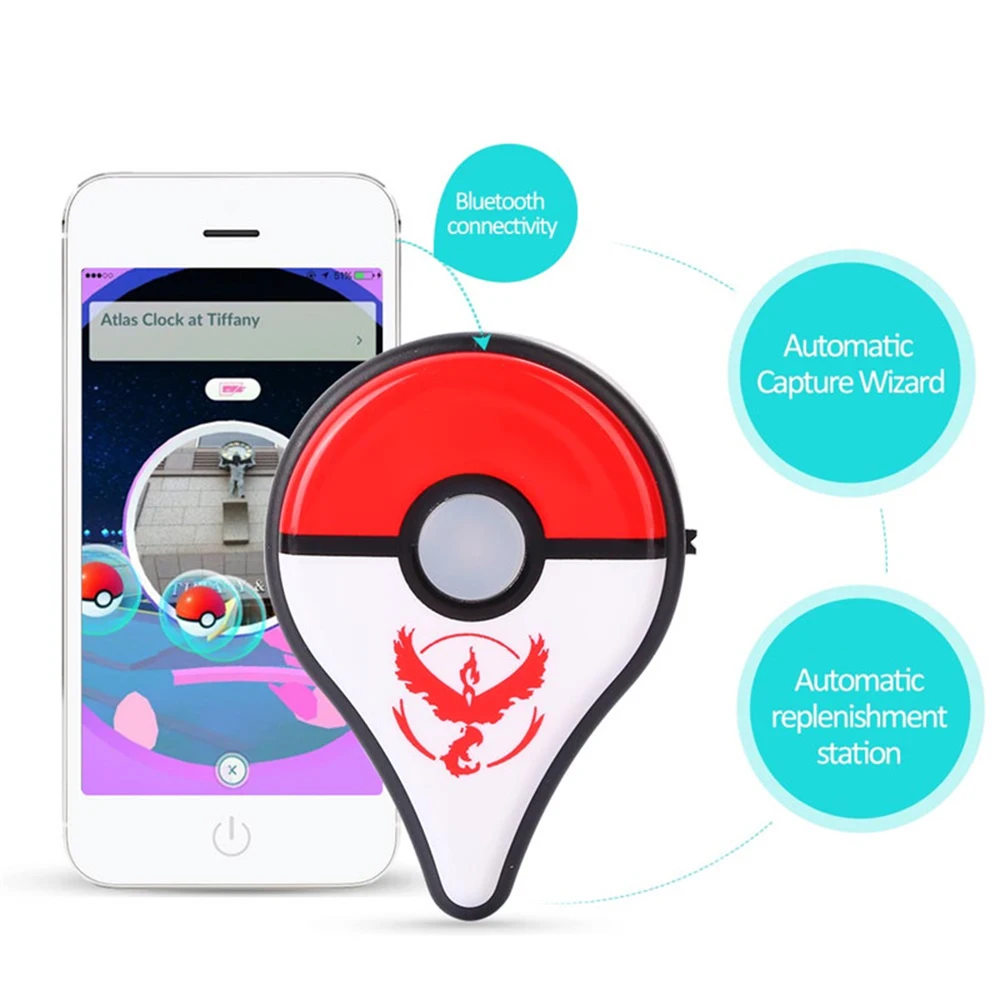 Автоматический захват для Pokemon Go Plus Bluetooth светодиодный светильник умный Браслет USB Перезаряжаемый браслет, оформленный в игровой тематике для Mund Pokemon GO Plus