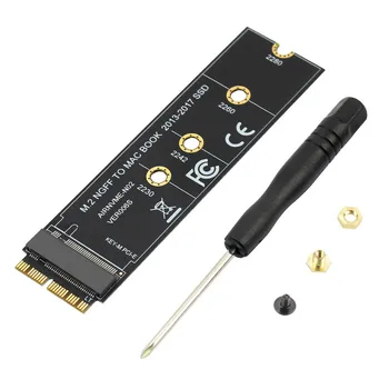

M.2 NVME SSD Convert Adapter Card for MacBook Air Pro Retina 2013-2017 NVME/AHCI SSD Kit for A1465 A1466 A1398 A1502