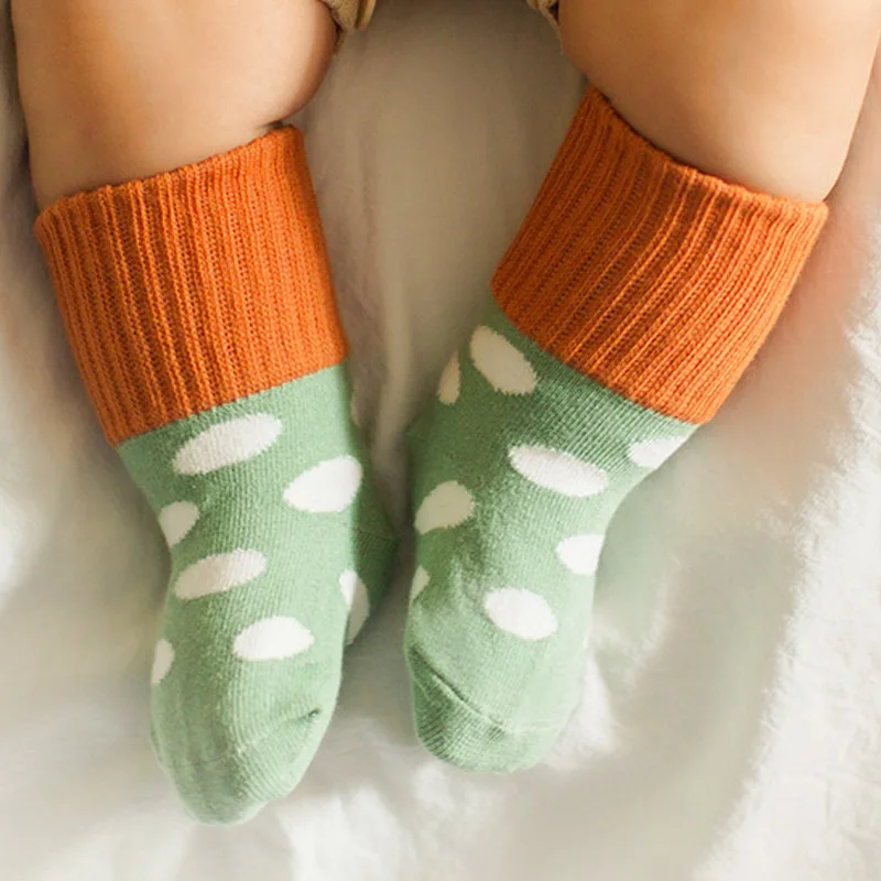 3 пар/компл. шерстяные носки для маленьких детей, зимняя лодыжки носки для мальчиков и девочек противоскользящие носки-тапочки детские носки для новорожденных, Детские хлопковые носки, носки