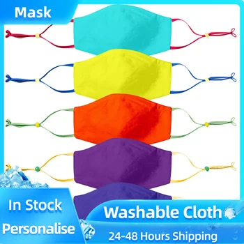 

5PCS Mouth Cover Cloth Face Mask Set For Children Washable and Reusable Windproof Foggy Haze Pollution Masks For Students