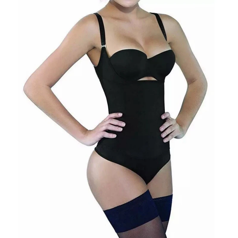

Women Tummy Control Underbust Slimming Bodysuits Underwear Sexy Body Shaper G-string Thong Shapewear Firm Control Waist Cincher