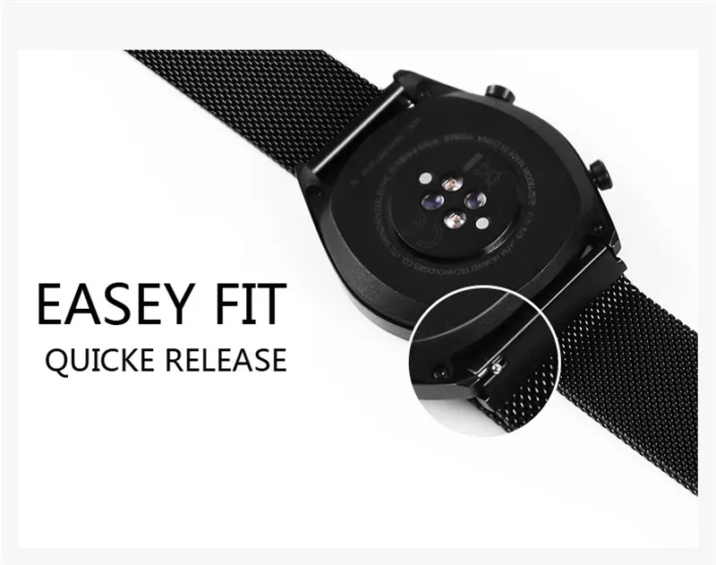 Высокое качество для Xiaomi Huami Amazfit GTR 47 мм 42 мм ремешок металлический Миланский петля сильная Магнитная Запястье Браслет ремень