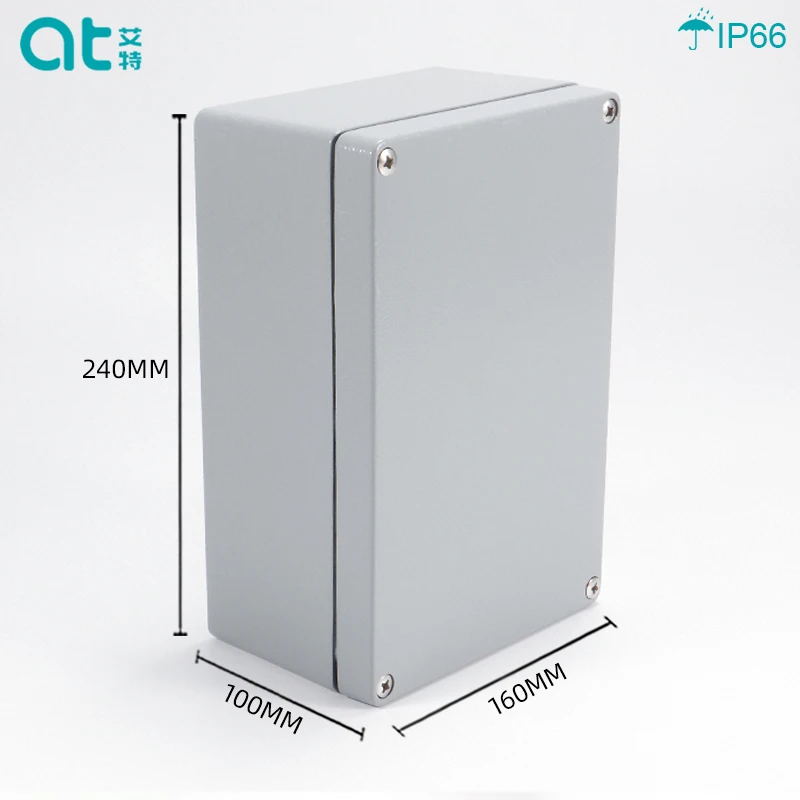 240*160*100 алюминиевый IP66 наружный водонепроницаемый Электрический корпус