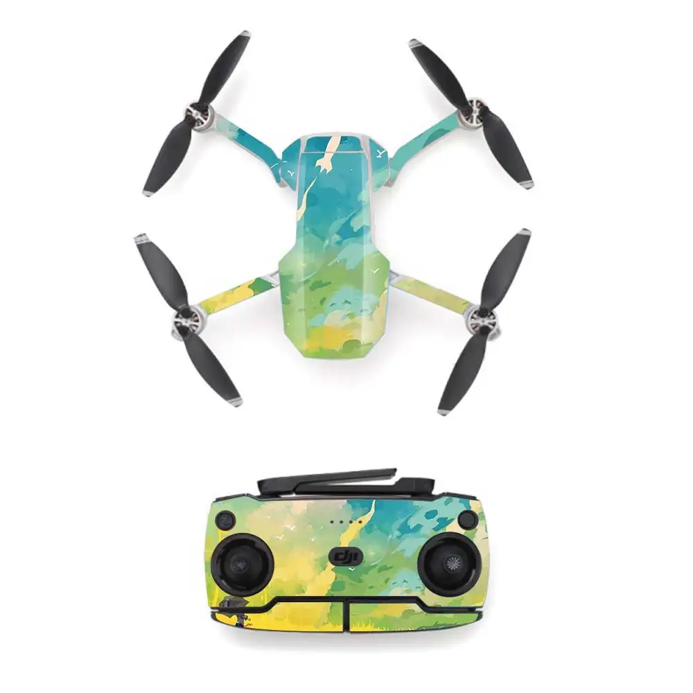 Зеленая стильная Водонепроницаемая наклейка для DJI Mavic Mini Drone и переводная