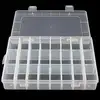 192x132x230mm Clear Adjustable 24-Compartment Earring Ring Jewelry Storage Box Container Case small jewelry accessories boxes ► Photo 3/6