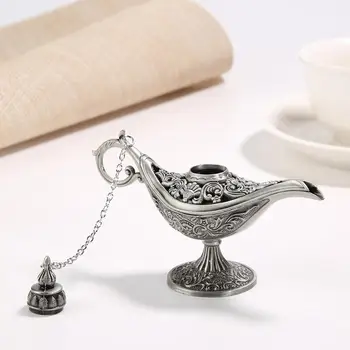 

K-STAR Table Decoration Retro Incense Burner For Home Decor Traditional Hollow Tale Mysterious Magic Lotus Flower Lamp