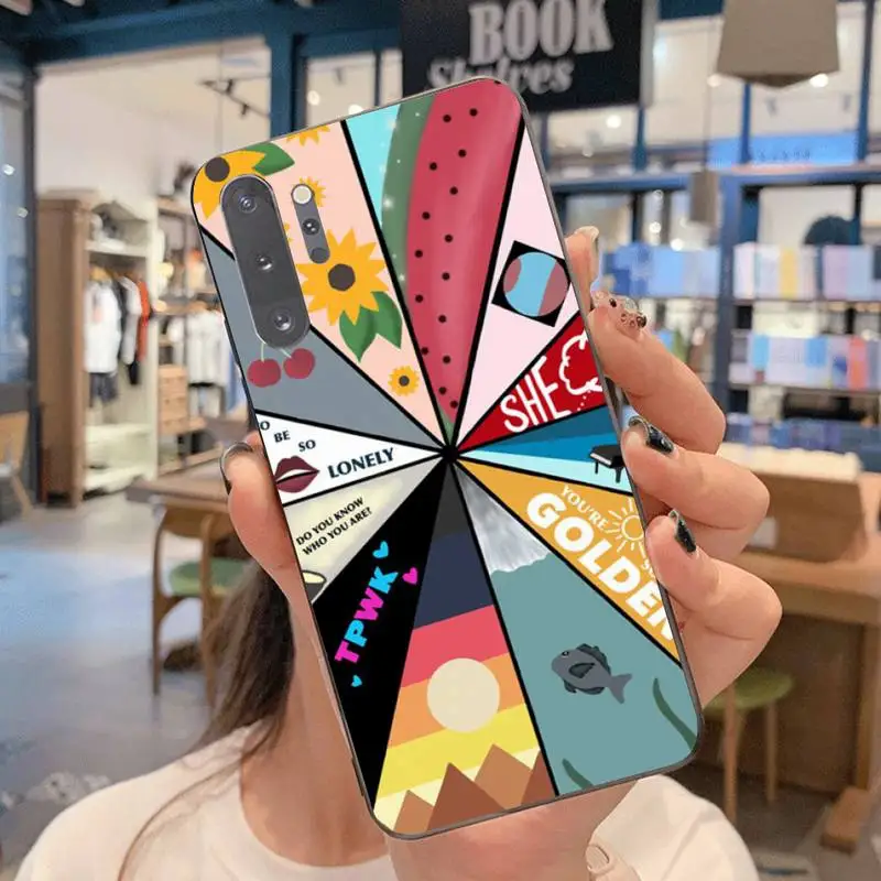 Черный чехол для мобильного телефона Гарри Стайл Samsung Note 7 8 9 10 Lite Plus Galaxy J7 J8 J6 2018