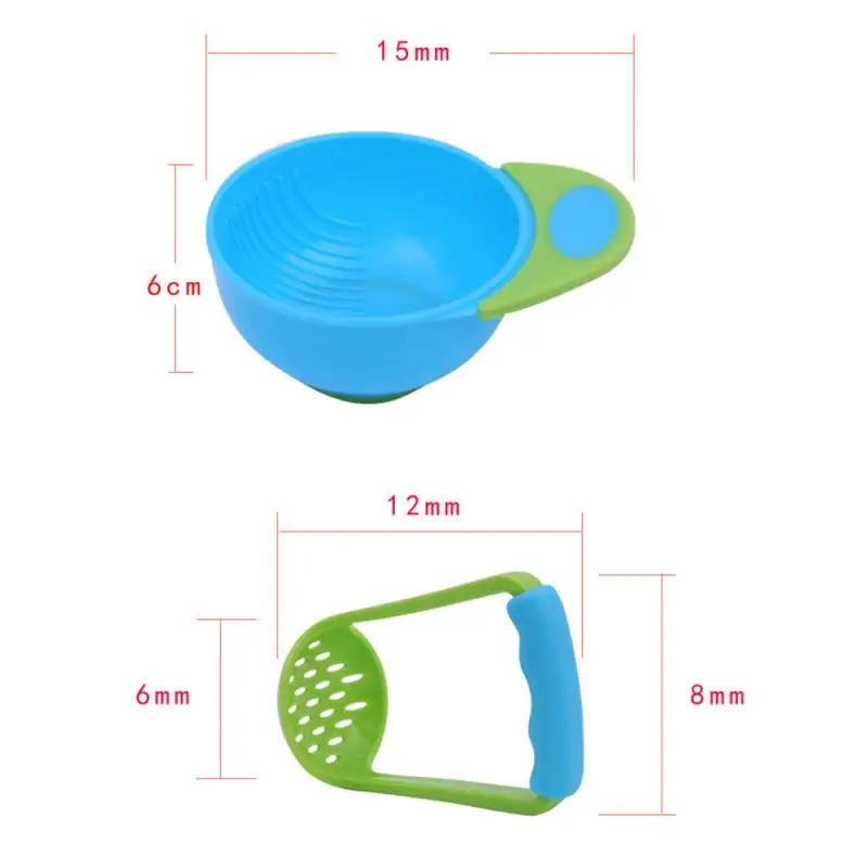 HAPPY MONKEY Baby Food Grinding Bowl Set Feeding Food Bowl Fruit Press Machine Safety Processor Baby Mills Tools