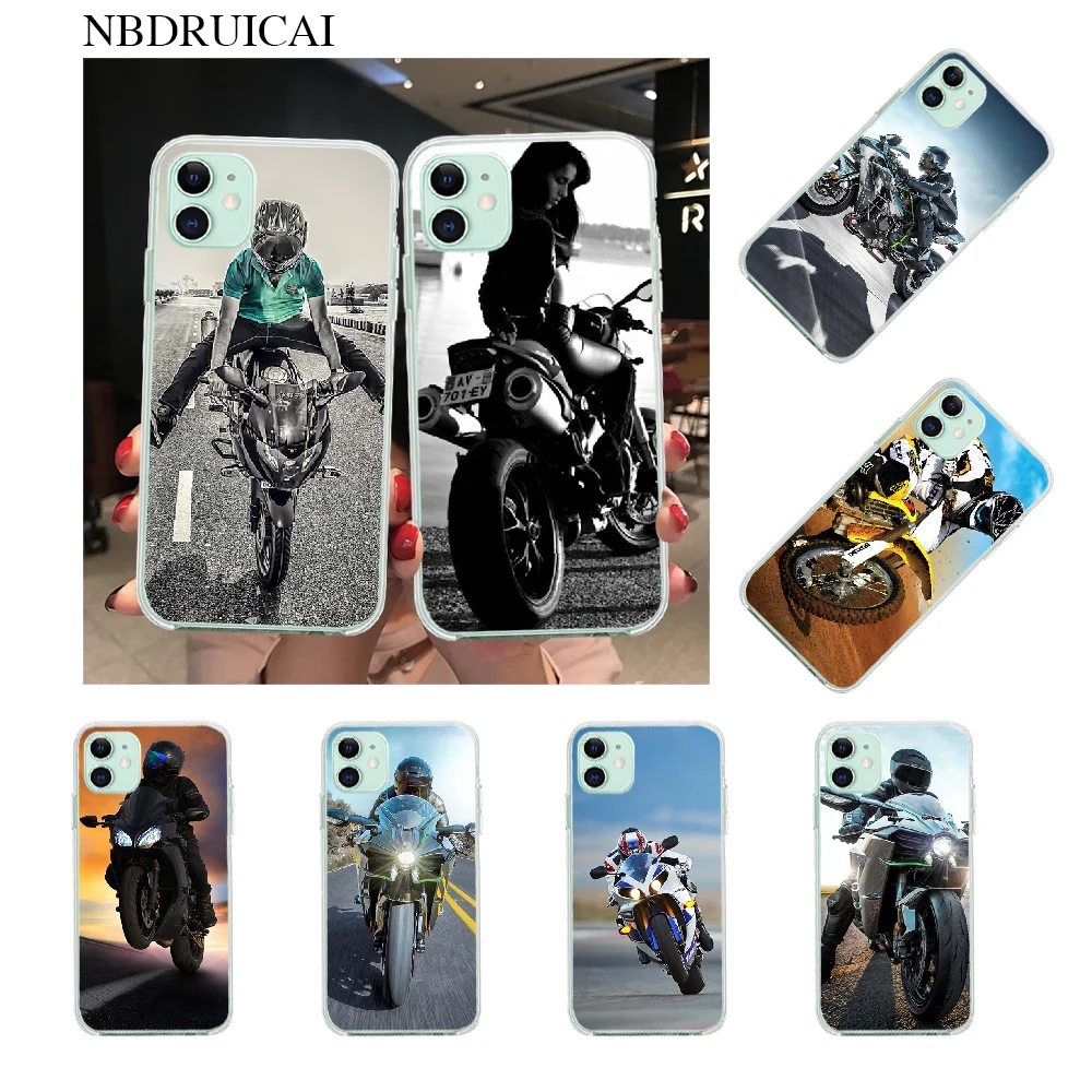 Мягкий силиконовый чехол для телефона NBDRUICAI Moto Cross мотоциклетный iPhone 11 pro XS MAX 8 7 6 6S