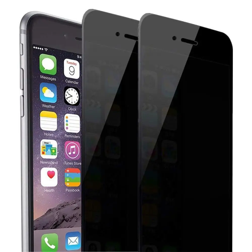 Anti Peep Glare Privacy Screen Protector For iPhone 12 pro Max XS XR 8 PLUS 11 Tempered Glass private Full Cover Film 100PCS/lot