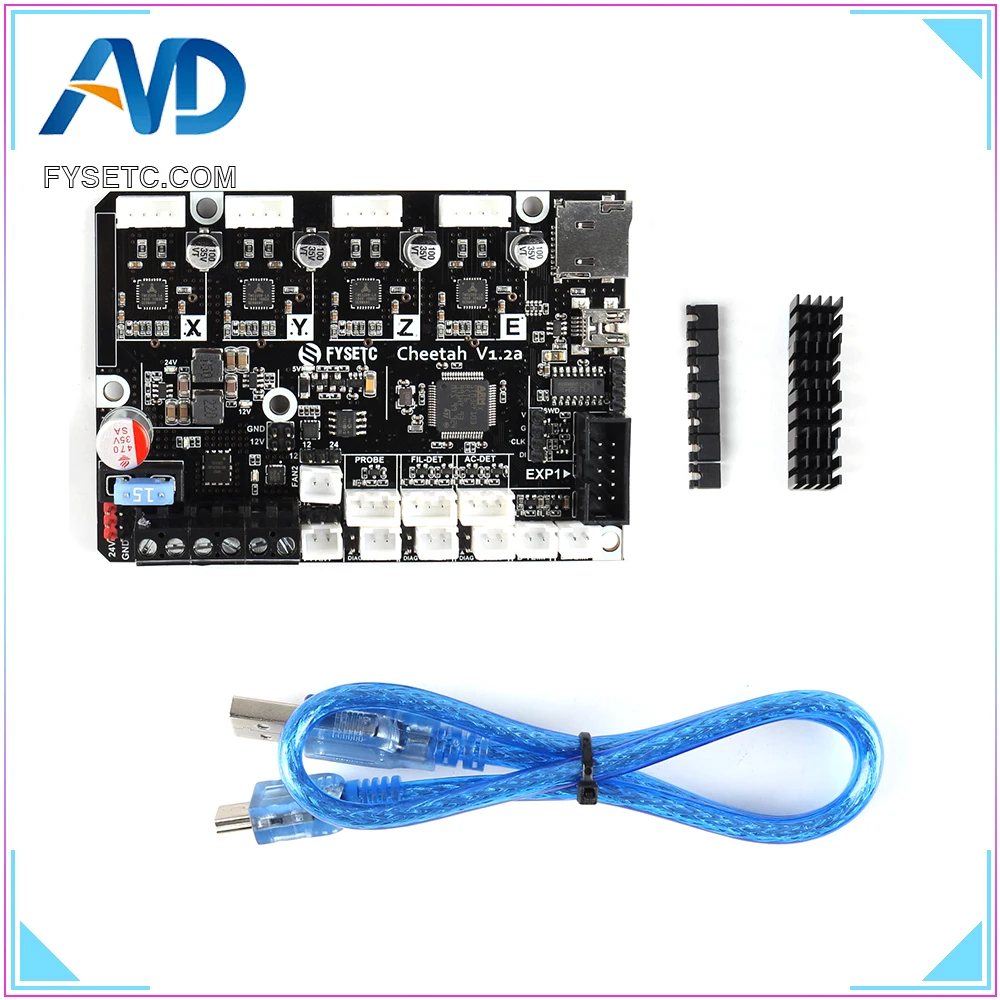 Cheetah 32bit Board TMC2209 TMC2208 UART бесшумная плата Marlin 2 0 SKR mini E3 для CR10 Ender 3 Pro 5|Детали и