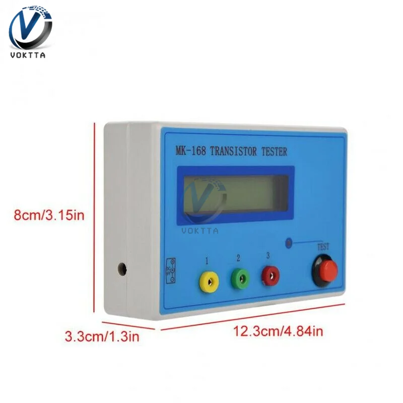 MK-168 Transistor Tester Measuring Resistance Capacitor Inductance Rlc Meter Voltage RLC NPN PNP MOS Meter Capacitance Tester 6