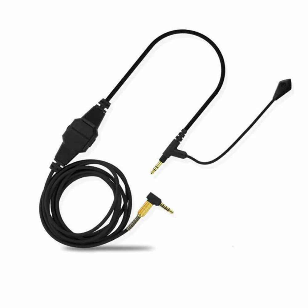 

3.5 Mm Microphone Cable Earphone Replacement Reduce Noise Microphones For Boompro Games Skype Radio Podcasts V-MODA LP ETC