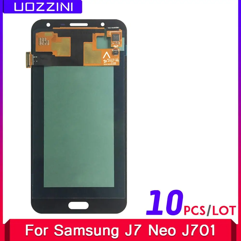 Сменный сенсорный ЖК экран 10 шт./лот Super AMOLED для Samsung Galaxy J7 neo J701 J701F J701M J701MT|Экраны