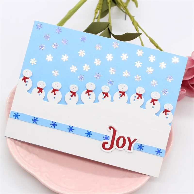 YPP CRAFT Snowman Border Metal Cutting Dies Stencils for Scrapbooking/photo album Decorative Embossing Paper Cards